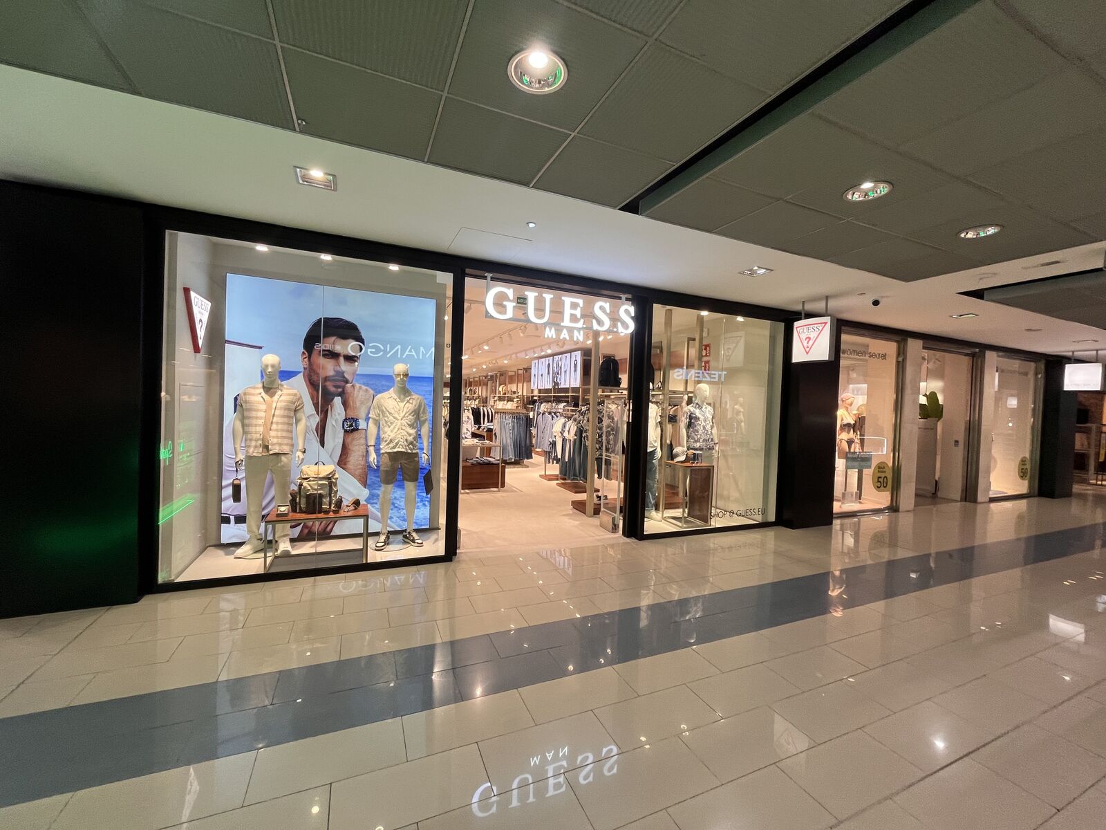 Guess Man store front